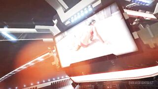 Evolved Fights Mellani Monroe Vs London Rose In Hardcore Naked Wrestling