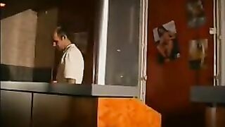 French lesbians fingering in a swinger club
