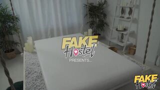 Fake Hostel - Straight girl seduced by two teen lesbians
