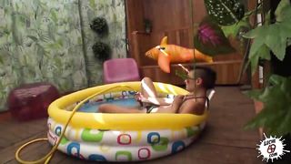 LECHE 69 Spanish Lesbians in a small pool