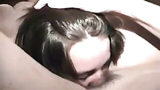 Hairy eating pussy so good