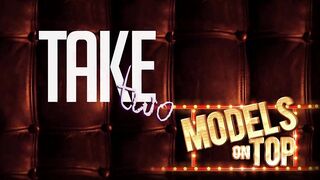 Twin lesbians help their friend masturbate with a humongous toy