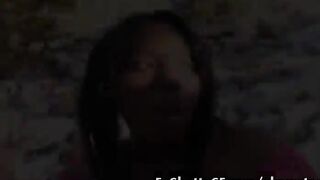 Two huge hood girls in a threesome