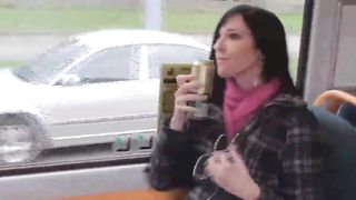 2 Girls Playing With Themselves On Public Train