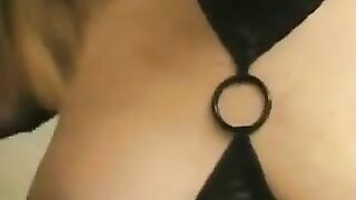 Lesbian Pregnant Strapon and Sexy Lingerie