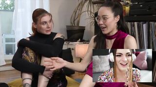 Carly Rae Summers reacts to Wild Lesbian Squirting Orgy - Ersties