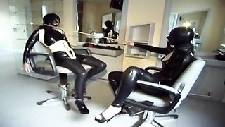 german babes in total enclosure play