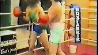 Alaskan Women Topless Boxing