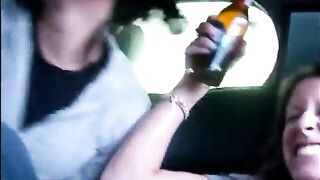 drinks + girls = lesbian kiss