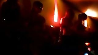 Lesbian dancers public kissing #2