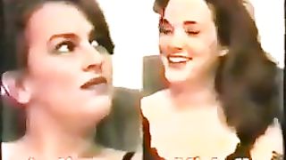 80's Busty Brunette's Catfight