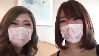 Two Asian Girls Filming Themselves