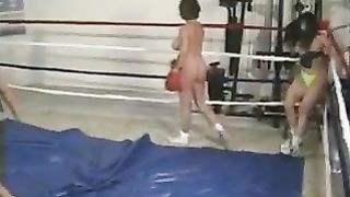 Big Boob Topless Boxing