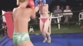Real Topless Boxing Match