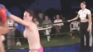 Real Topless Boxing Match