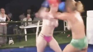 Real Topless Boxing Match