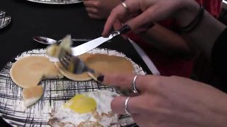 Dominating slut fuck slender brunette with a toy