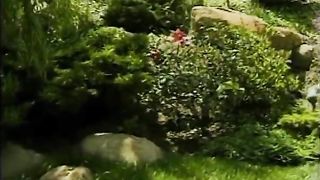 Lovely lesbian girls like to lick each other's wet snatches outside