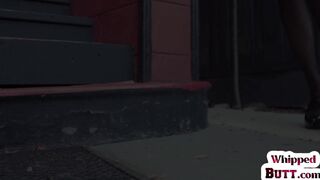 WHIPPED ASS - Busty black lezdom faceriding subject in kinky couple