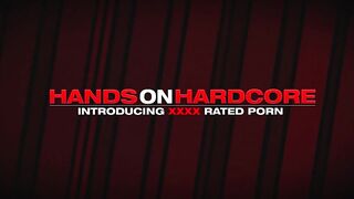 A thumb and monster cock goes up Russian pornstar Sabrina Moor's asshole