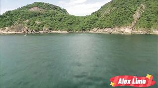 I went to my cousins' house to teach a college project, And they attacked me, And I ate the ass and pussy of the sluts, Luana Aguiar and Paty Bumbum