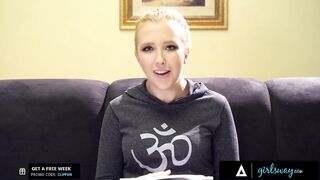 Busty Blonde Slut Fucks Her Friend COMP