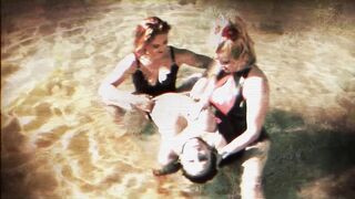 Serving under the strap on