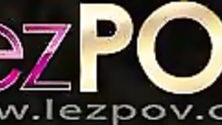 Lesbian girlfriends are gossiping together before fucking