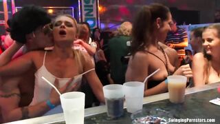 Club harlots suck and screw