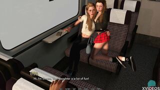 Kissing and licking nipples on a train • A GIRL ON A TRAIN #02