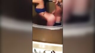 Amateur Latina Girl Has A Quickie In The Bathroom