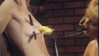 Blonde takes pain from lesbian dominant girlfriend