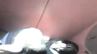 British girls go lesbo in club toilets