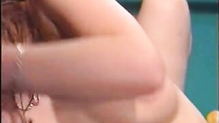 Two sexy babes enjoying a lesbian time as they make on the pool table