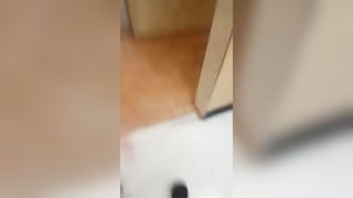 2 Lesbian girls in public toilet