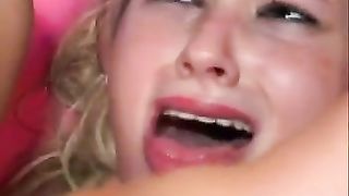 Her friends destroy her ass