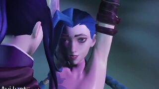 Jinx tickled by Caitlyn (Arcane)