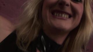 The blonde milf mother asks her redhead daughter to stick