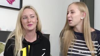 Edging, Spanking, 2 Orgasmen: Heiße deutsche Blondine dominiert geile Freundin