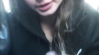 Lesbian bestfriend sucks my cock til I cum (commentary)