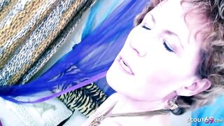 Slim Mature seduces Curvy MILF next door to Strapon Lesbian Sex