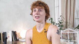 Polyamorous Berliner masturbates tasty in front of the camera