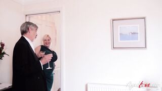 OLDNANNY Chubby mature lesbian and her blonde friend play