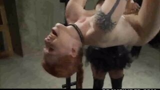 Put A Candle In My Pussy While Suspended