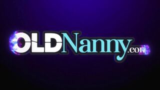 OLDNANNY Hot and horny lesbian lady got fucked with strapon