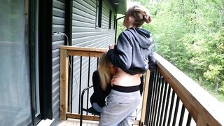 Outdoor Fuck Ends In Squirt Shower