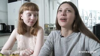Ersties: Amateur Lesbian Couple Play With Ice