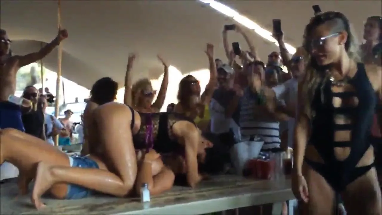 Mykonos Super Paradise Beach Party 2015 - Lesbian Porn Videos