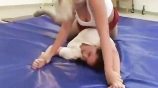 Big Boob Blonde vs Brunette