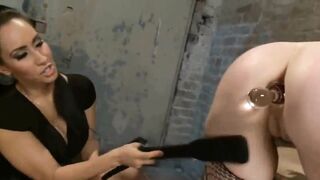 My first Lesbian anal training session